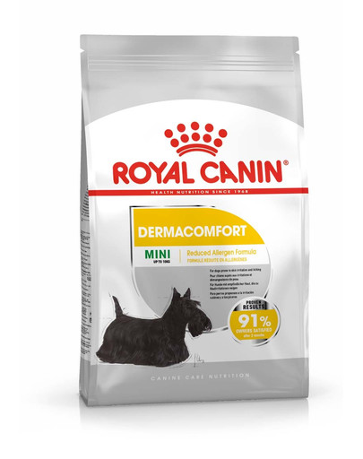 ROYAL CANIN DERMACOMFORT MINI Trockenfutter für kleine Hunde mit empfindlicher Haut 800 g
