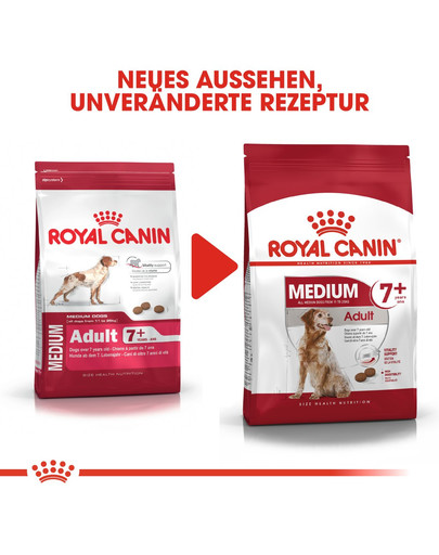 ROYAL CANIN MEDIUM Adult 7+ Trockenfutter für ältere mittelgroße Hunde 15 kg