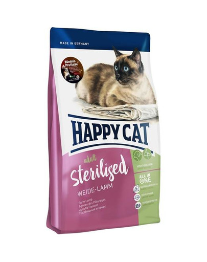 HAPPY CAT Supreme Adult Sterilised Weide-Lamm 10 kg