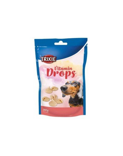 TRIXIE Snacks für Hund Vitamin Drops mit Schinkengeschmack 200 g