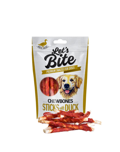 BRIT Let's Bite chewbones sticks with duck, mit Ente 300 g