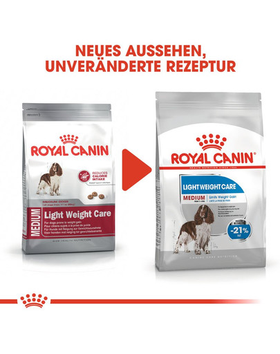 3kg ROYAL CANIN MEDIUM Light Weight Care Trockenfutter für übergewichtige mittelgroße Hunde 3 kg