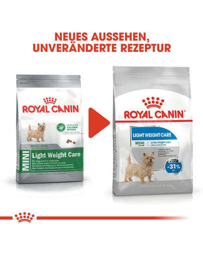 ROYAL CANIN LIGHT WEIGHT CARE MINI Trockenfutter für kleine Hunde mit Neigung zu Übergewicht 1 kg