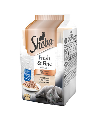 SHEBA 6er-Multipack Fresh&Fine Feine Vielfalt