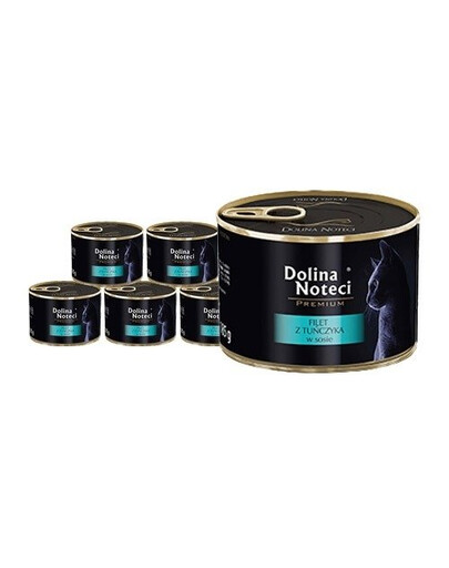 DOLINA NOTECI Premium Lachsfilet 185 g Nassfutter für Katzen