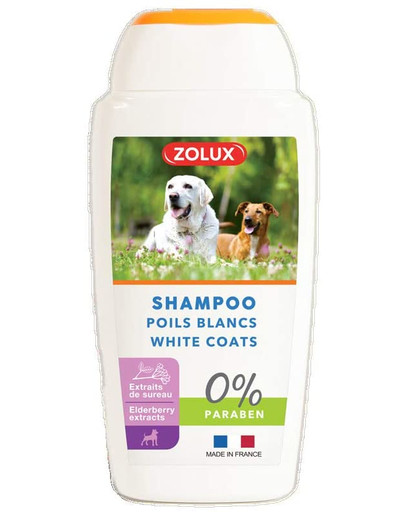 ZOLUX Shampoo für Hunde, mit weißen Borsten, ohne Paraben, 250 ml