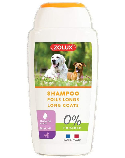 ZOLUX Shampoo für Hunde mit langem Fell, ohne Paraben, 250 ml