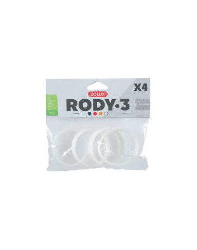 ZOLUX 4 Ringe für Rody-Röhre weiss