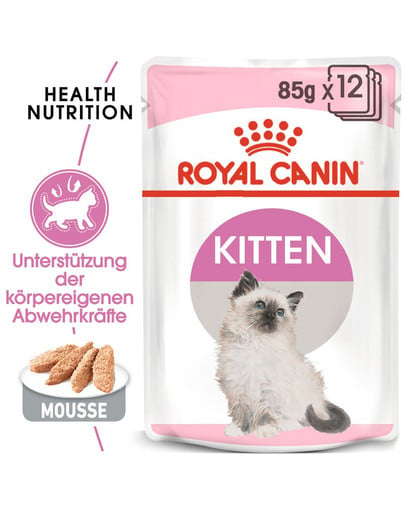 ROYAL CANIN KITTEN Nassfutter in Mousse für Kätzchen 12x85g