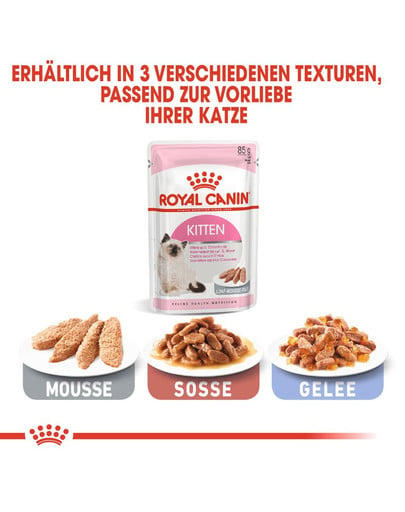 ROYAL CANIN KITTEN Nassfutter in Mousse für Kätzchen 12x85g