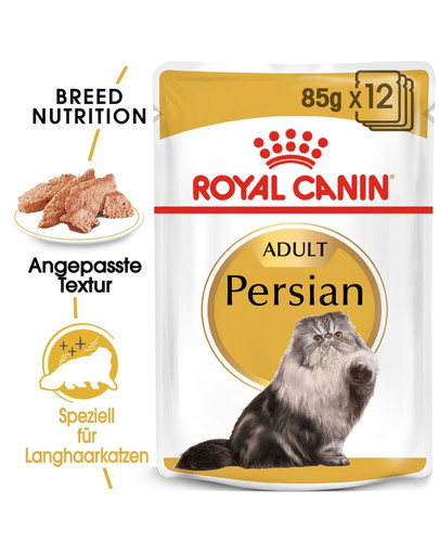 ROYAL CANIN Persian Adult Katzenfutter nass für Perser-Katzen 12 x 85g