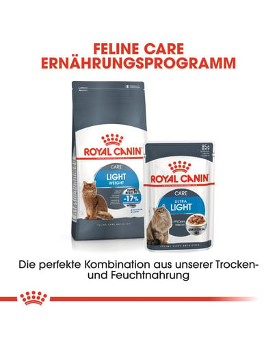 ROYAL CANIN Ultra Light Nassfutter in Soße für übergewichtige Katzen 12x85g