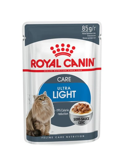 ROYAL CANIN Ultra Light Nassfutter in Soße für übergewichtige Katzen 12x85g