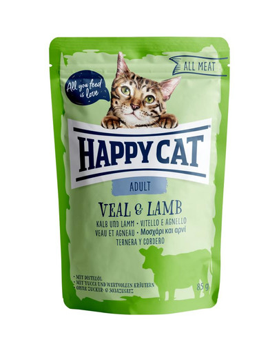 HAPPY CAT All Meat Adult Veal & Lamb (Kalb & Lamm)