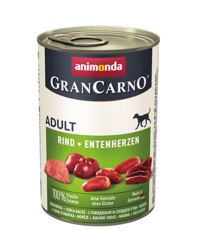 ANIMONDA GranCarno Original Adult RIND + HIRSCH MIT APFEL 400 g
