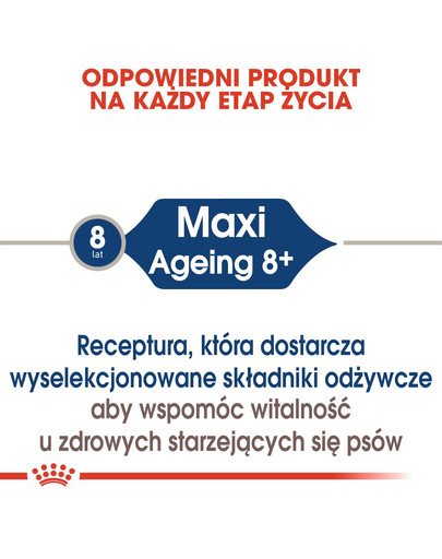 ROYAL CANIN MAXI Ageing 8+ Nassfutter für ältere große Hunde in Soße 140 g