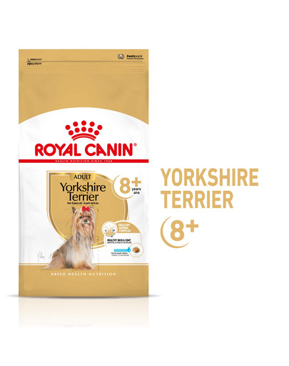 ROYAL CANIN Yorkshire Terrier 8+ Trockenfutter für ältere Hunde 0.5 kg