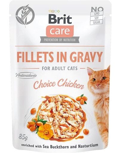 BRIT Care Cat Fillets in gravy chicken 85g