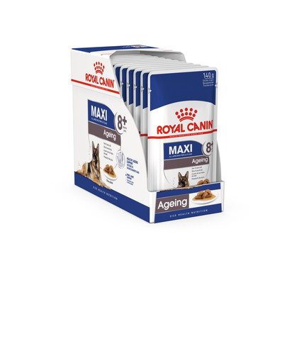 ROYAL CANIN MAXI Ageing 8+ Nassfutter für ältere große Hunde 10 x 140 g