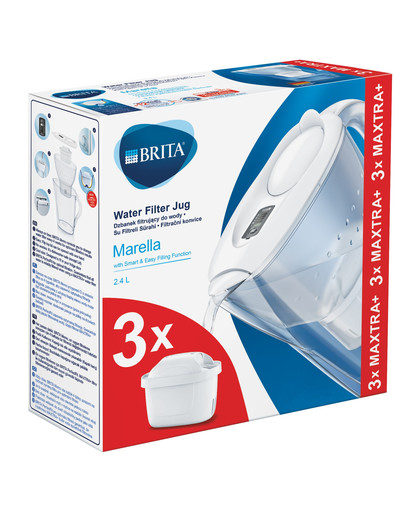 BRIT fill&enjoy Marella 2,4 l weiß + 3 Kartuschen