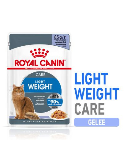 ROYAL CANIN ULTRA LIGHT in Gelee Nassfutter für zu Übergewicht neigenden Katzen 12 x 85g