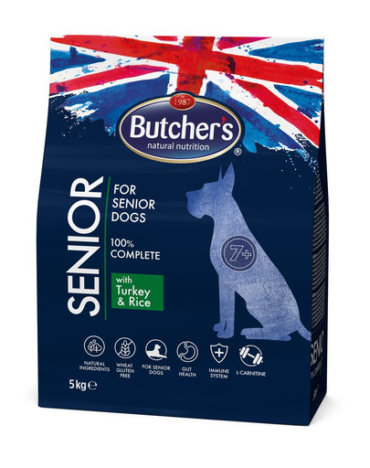 BUTCHER'S Functional Senior Dog Dry mit Pute und Reis 5kg