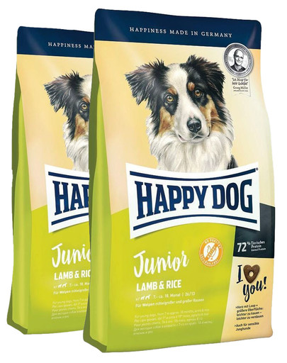 HAPPY DOG Junior Lamb & Rice 20 kg (2 x 10 kg)