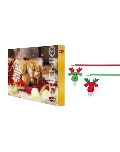 TRIXIE Weihnachtsset Adventskalender + Katzenspielzeug