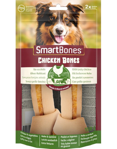 SmartBones Kausnack mit Huhn für mittelgroße Hunde 2 Stück
