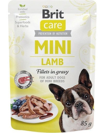 BRIT CARE Mini Lamb Adult Fillets in Gravy 85 g