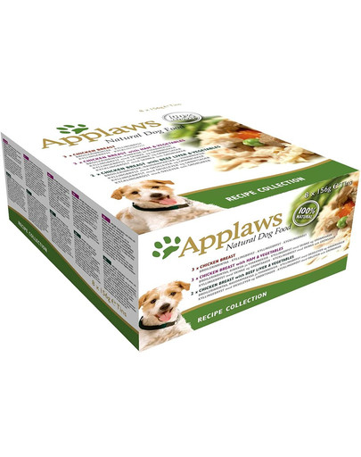 APPLAWS Dog Multipack 4 x 8x156g Recipe Selection Mix