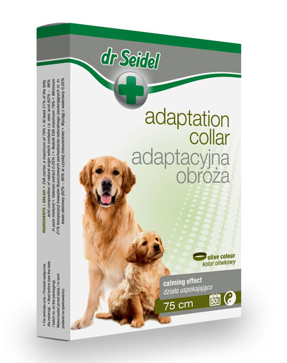 DR SEIDEL Anpassungs-Halsband wirkt beruhigend und lindernd auf Hunde 75 cm
