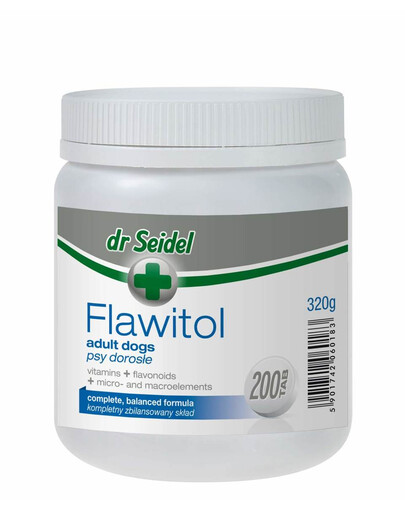 DR SEIDEL Flawitol Vitamine für erwachsene Hunde 200 Tabletten