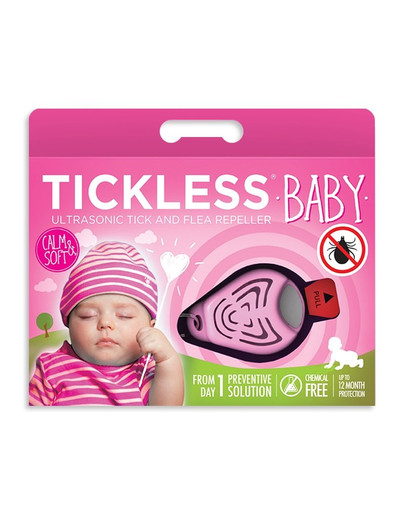 TICKLESS Baby – Rosa Zeckenschutz für Kinder