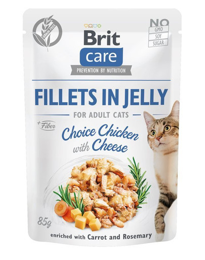BRIT Care Cat Fillets in Jelly Choice Chicken & Cheese 85 g