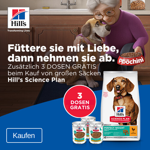 Sonderangebot HILL'S Futter Science Plan + 3 Dosen GRATIS