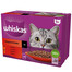 WHISKAS Adult 12 x 85 g Classic Meals Katzennassfutter in Saucenstücken mit Rind, Huhn, Lamm, Geflügel