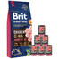 BRIT Premium By Nature Junior Large L 15 kg + Nassfutter mit Kalb 6x400 g