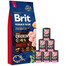 BRIT Premium By Nature Adult Large L 15 kg + Nassfutter mit Pute 6x400 g