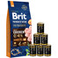 BRIT Premium By Nature Senior Small Medium S+M 15 kg + Nassfutter mit Geflügel 6x1240 g