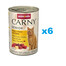 ANIMONDA Carny Nassfutter Rind + Huhn und Käse für ältere Katzen getreidefrei 6x400 g