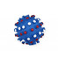 PET NOVA DOG LIFE STYLE Kauspielzeug mit Pfoten Motiv 8,5cm blau
