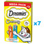 DREAMIES Creamy MEGA PACK karma uzupełniająca z kurczakiem i z łososiem 84x10 g