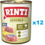 RINTI Sensible Indyk z ziemniakami 12x800g