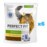PERFECT FIT Senior 7+ 6x750 g sucha karma pełnoporcjowa dla starszych kotów bogata w kurczaka