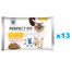 PERFECT FIT Sensitive 1+ saszetki 52x85 g mokra karma pełnoporcjowa dla dorosłych kotów, w sosie z kurczakiem, z łososiem