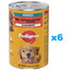 PEDIGREE Adult puszka 6x1200 g mokra karma pełnoporcjowa dla dorosłych psów, z mieszanką wołowiny i wątróbki, w galaretce