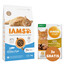 IAMS for Vitality dla dorosłych kotów z rybami oceanicznymi 3 kg + 3 x kurczak i indyk w sosie 85 g