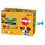 PEDIGREE Adult Wybór Smaków z warzywami saszetki 48x100 g mokra karma pełnoporcjowa dla dorosłych psów, z mieszanką wołowiny i jagnięciny, z mieszanką wołowiny i wątróbki, z kurczakiem, z indykiem, w sosie