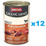 ANIMONDA Gran Carno Nassfutter mit Geflügelherzen für adulte Hunde getreidefrei 12x400 g
